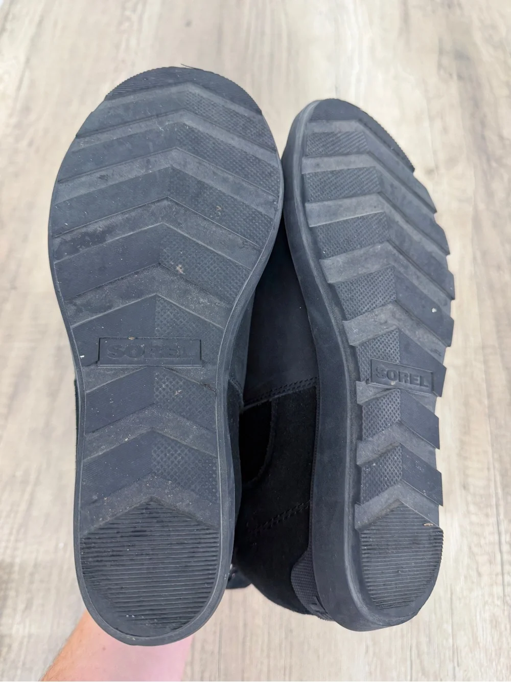 Sorel Black Slip-On Chelsea Ankle Shoe